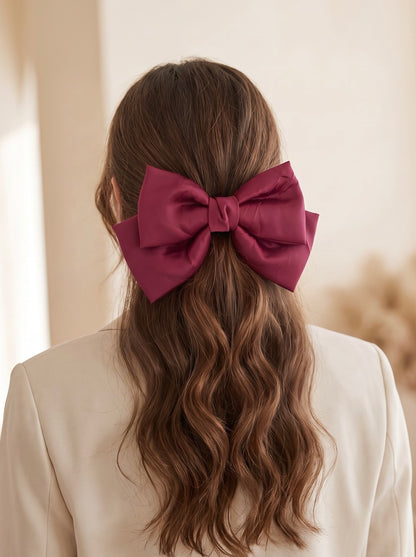 Double Layer Satin Hairbow