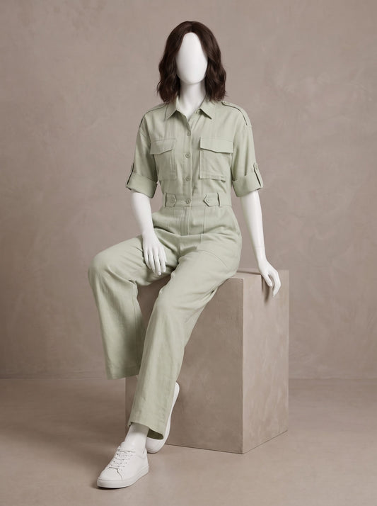Casual Cargo Jumpsuit