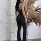 Collared Belted Wide Jumpsuit