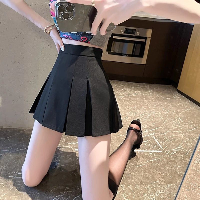 High-Rise Pleated Skirt