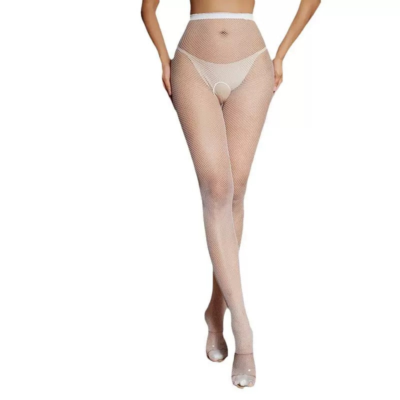Manyan hollow luminous pantyhose closed crotch not open file net stockings fishnet stockings.