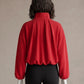 Cropped Zip Bomber Jacket