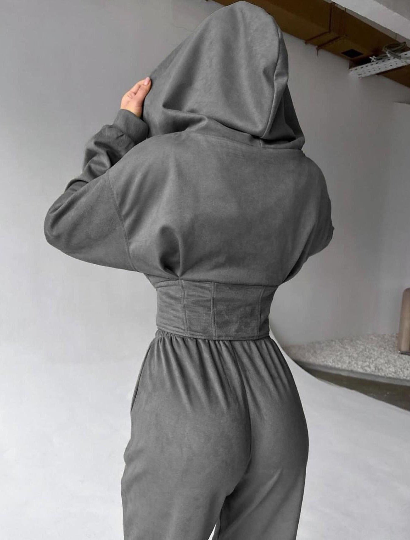 Detail Zip Up Jogger Set