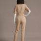 Formal Belted Blazer Jumpsuit