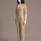 Formal Belted Blazer Jumpsuit