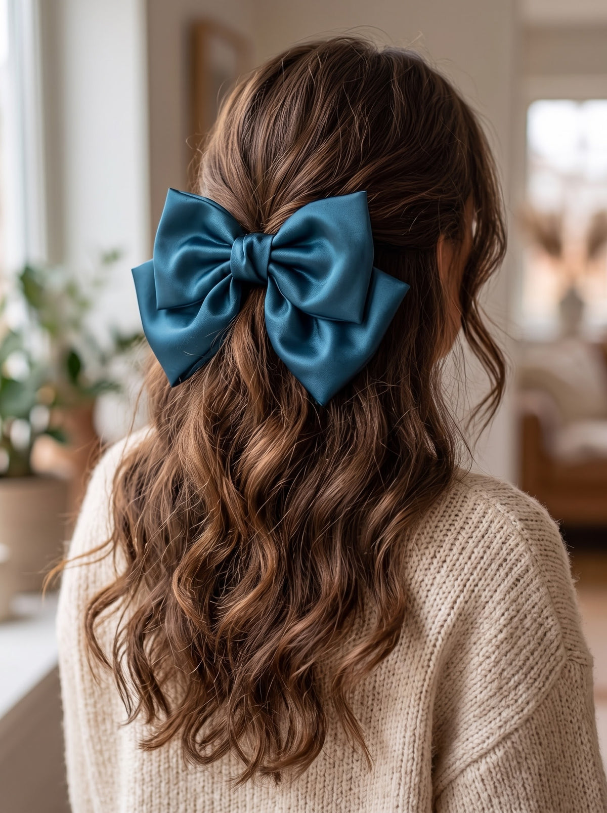 Double Layer Satin Hairbow