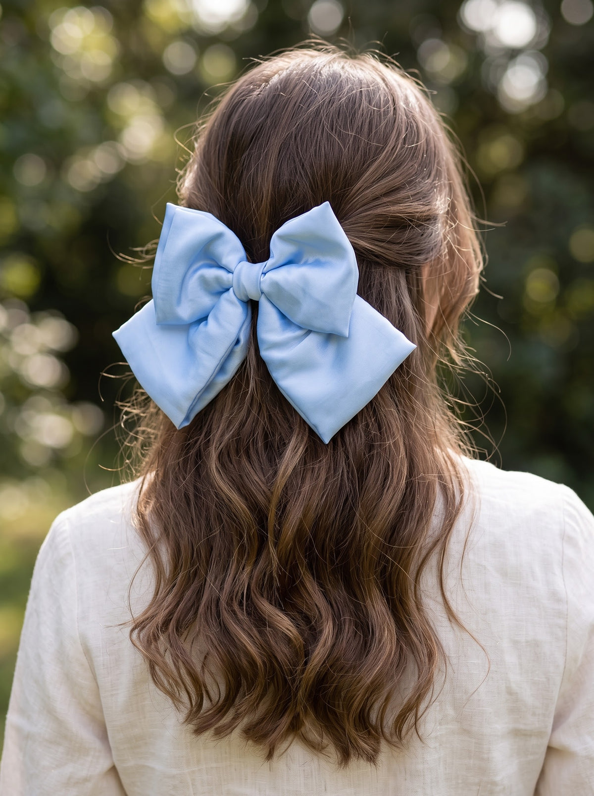 Double Layer Satin Hairbow