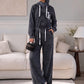 Hooded Wide Leg Jumpsuit