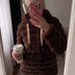 Hooded Fur Jacket