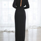 High Neck Pullover Split Maxi Dress