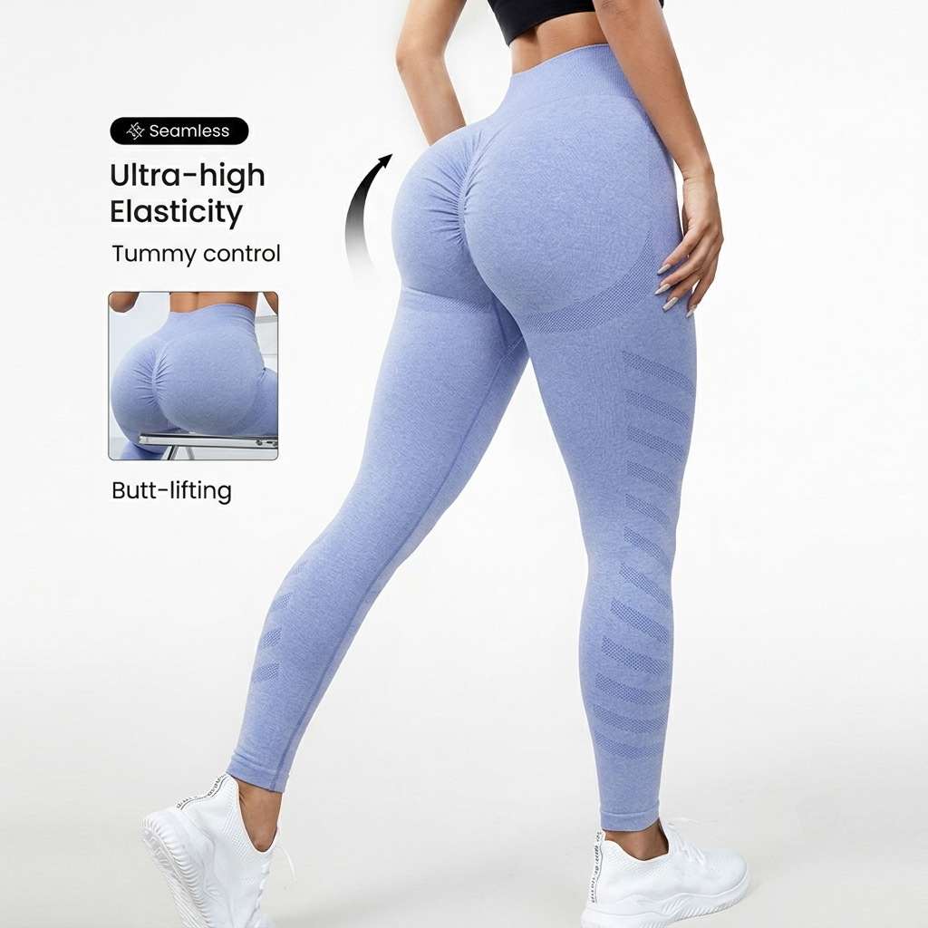 Seamless High-Waisted Fitness Leggings