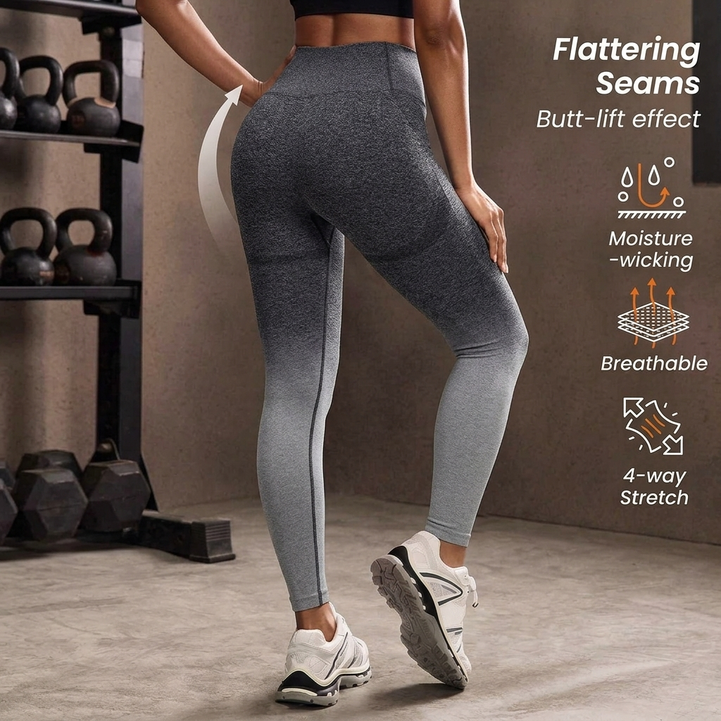 Seamless High-Waisted Athletic Leggings
