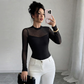 Sheer Mesh Top Blouse