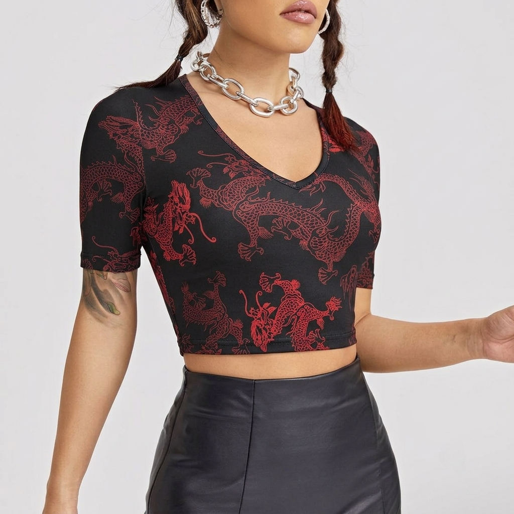 Short Sleeve Crop Top