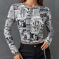 Long-Sleeved Crop Top Product