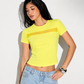 Mesh Panel Crop Top