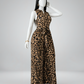 Women Sleeveless Belted Jumpsuit