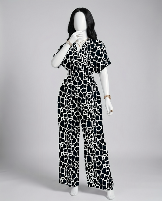 Women Short Sleeve Jumpsuit
