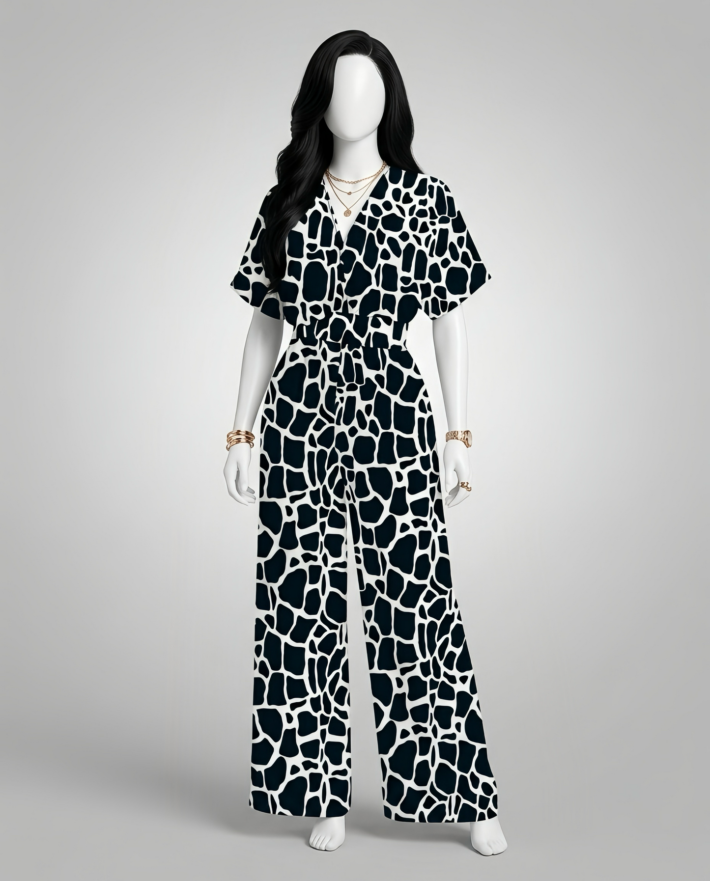 Women Short Sleeve Jumpsuit