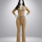 Long Sleeve Flare Jumpsuit