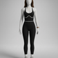Sporty Halter Jumpsuit Set