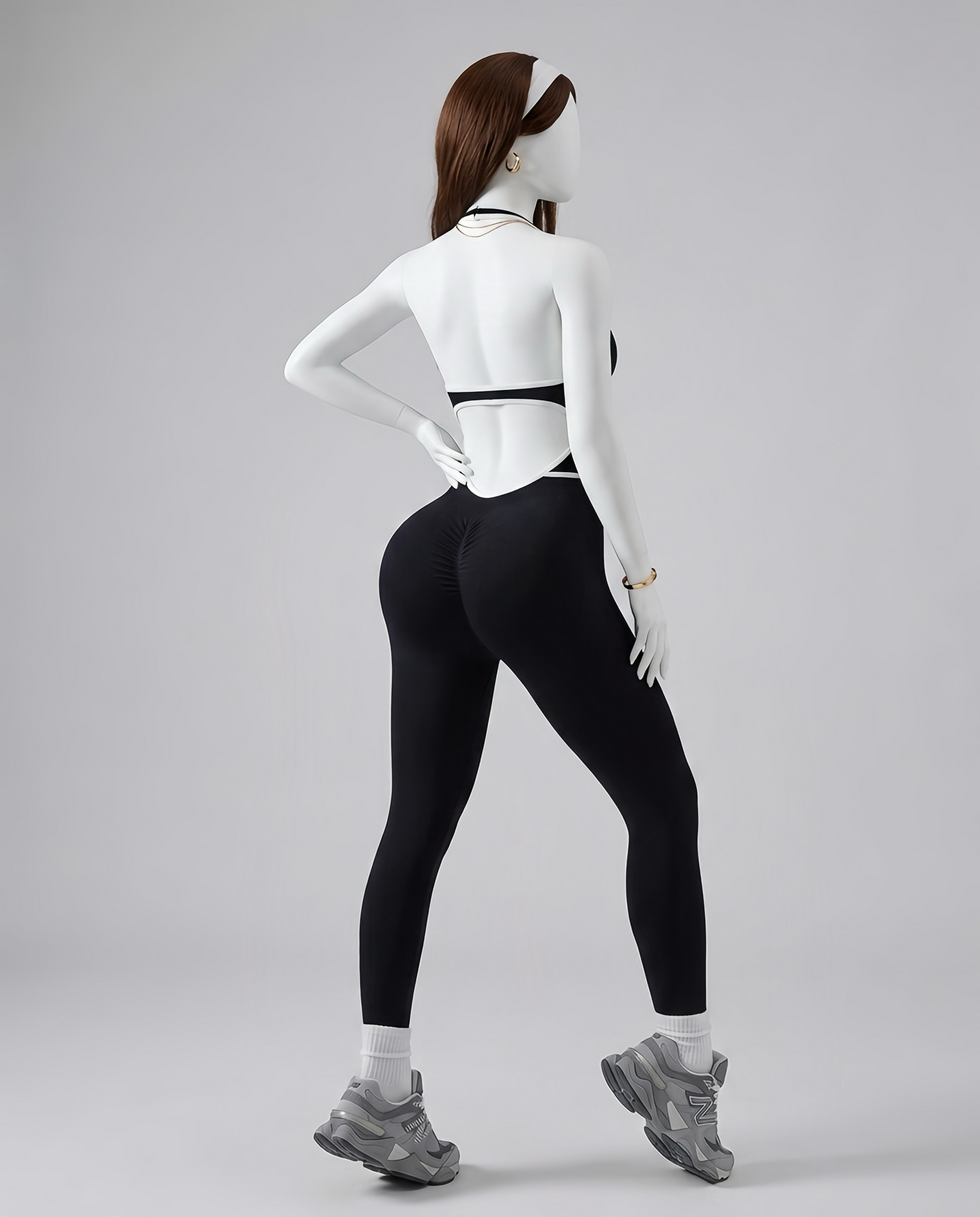 Sporty Halter Jumpsuit Set