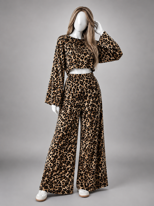 Long Sleeve Cropped Set