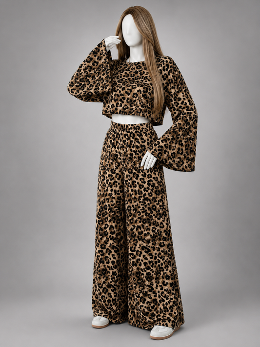 Long Sleeve Cropped Set