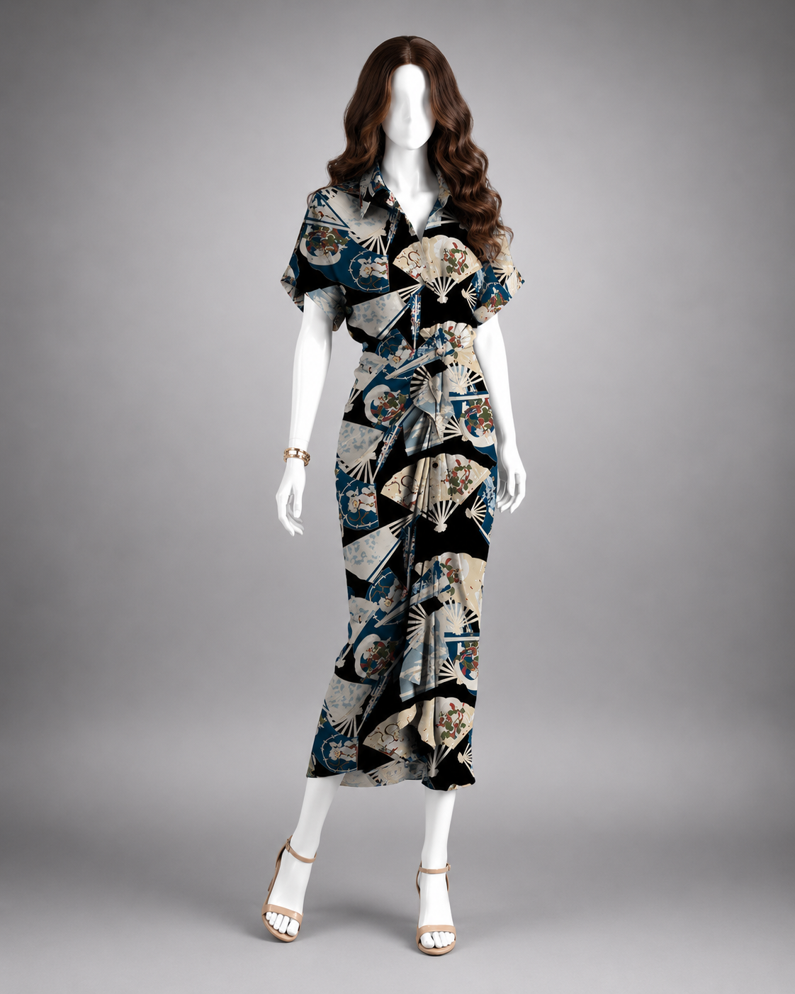 Women's Shirt Midi Dress
