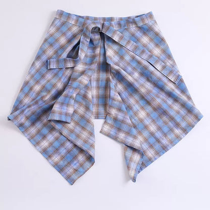 Asymmetric Wrap Tie Skirt