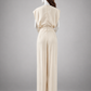 Cap Sleeve Wide Jumpsuit