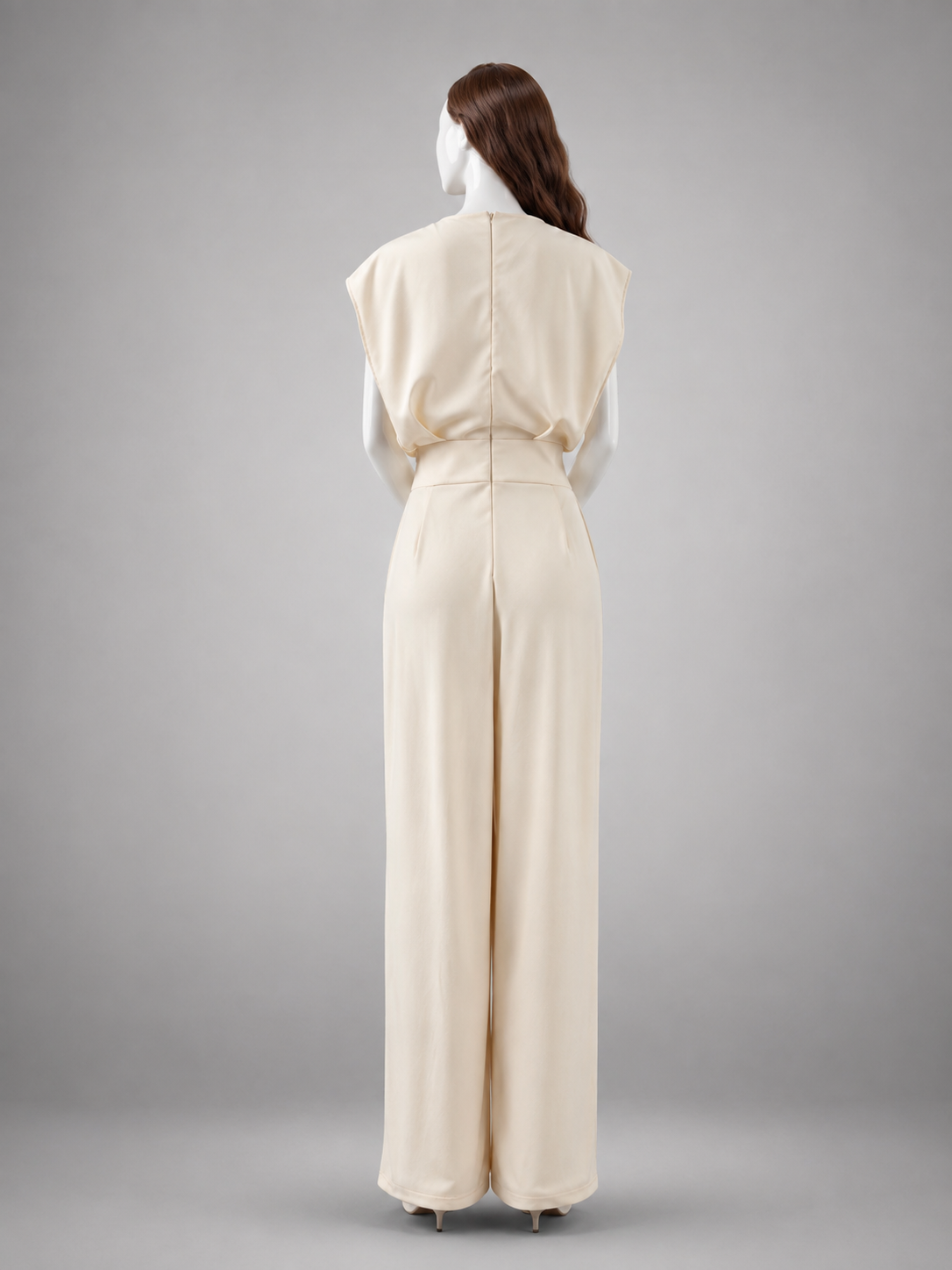 Cap Sleeve Wide Jumpsuit