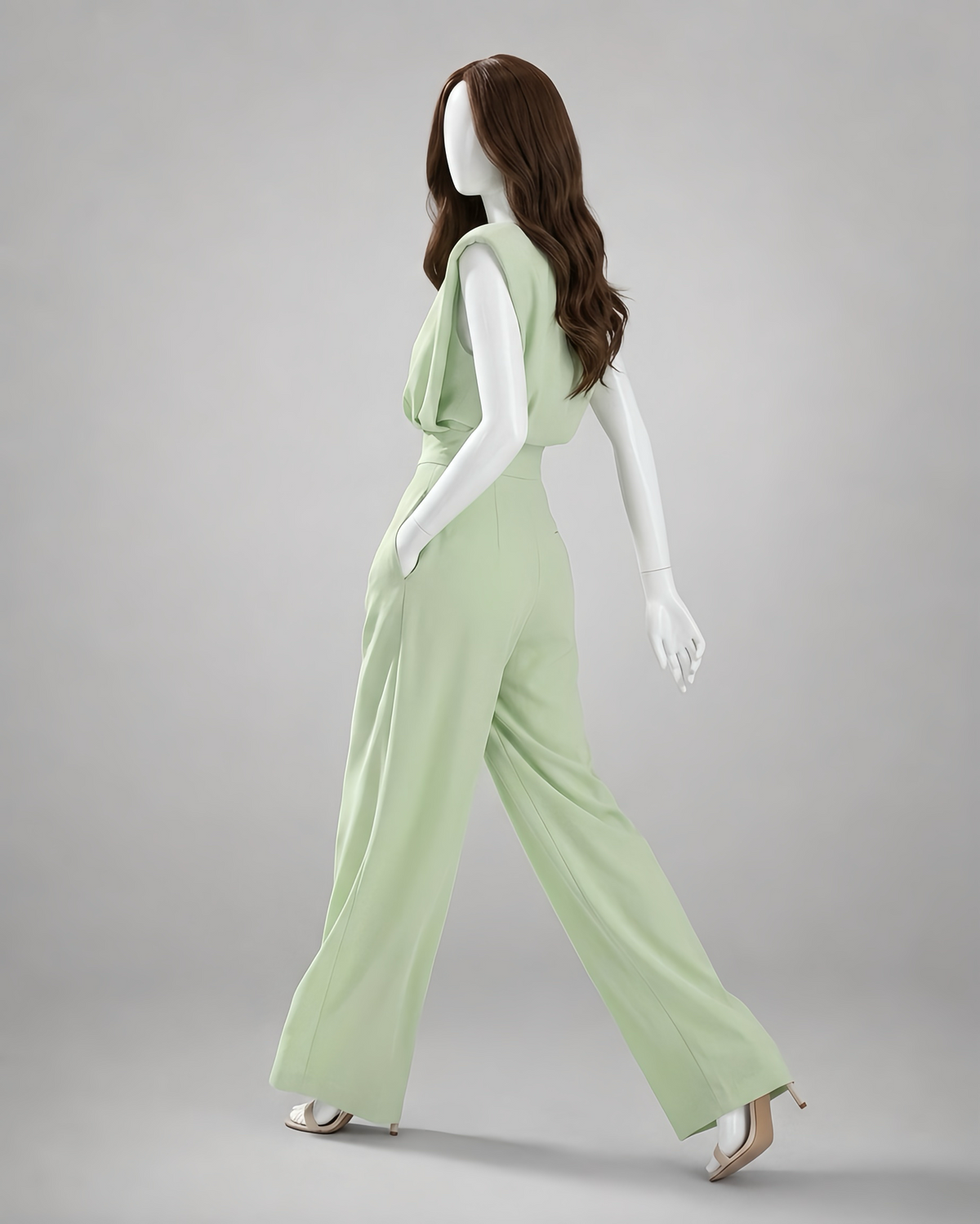 Cap Sleeve Wide Jumpsuit