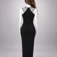 Halter Slit Evening Dress