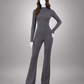 Long Sleeve Fitted Jumpsuit