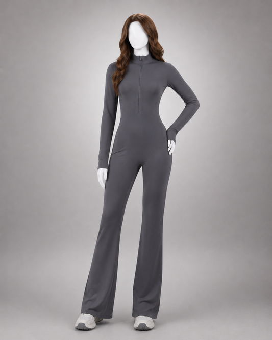 Long Sleeve Fitted Jumpsuit