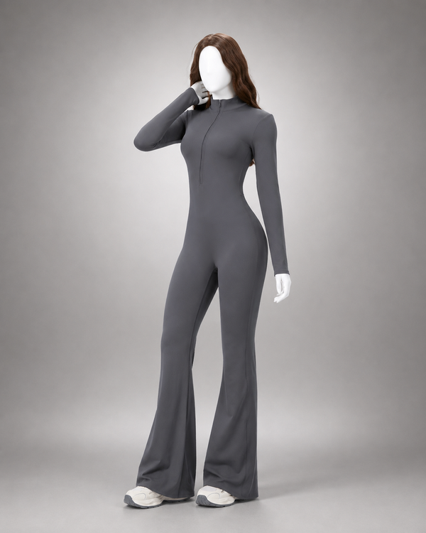 Long Sleeve Fitted Jumpsuit