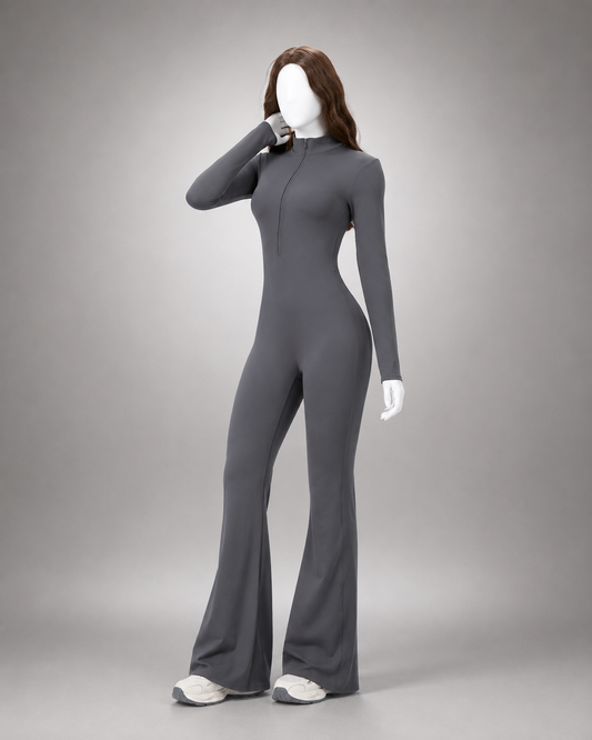 Long Sleeve Fitted Jumpsuit