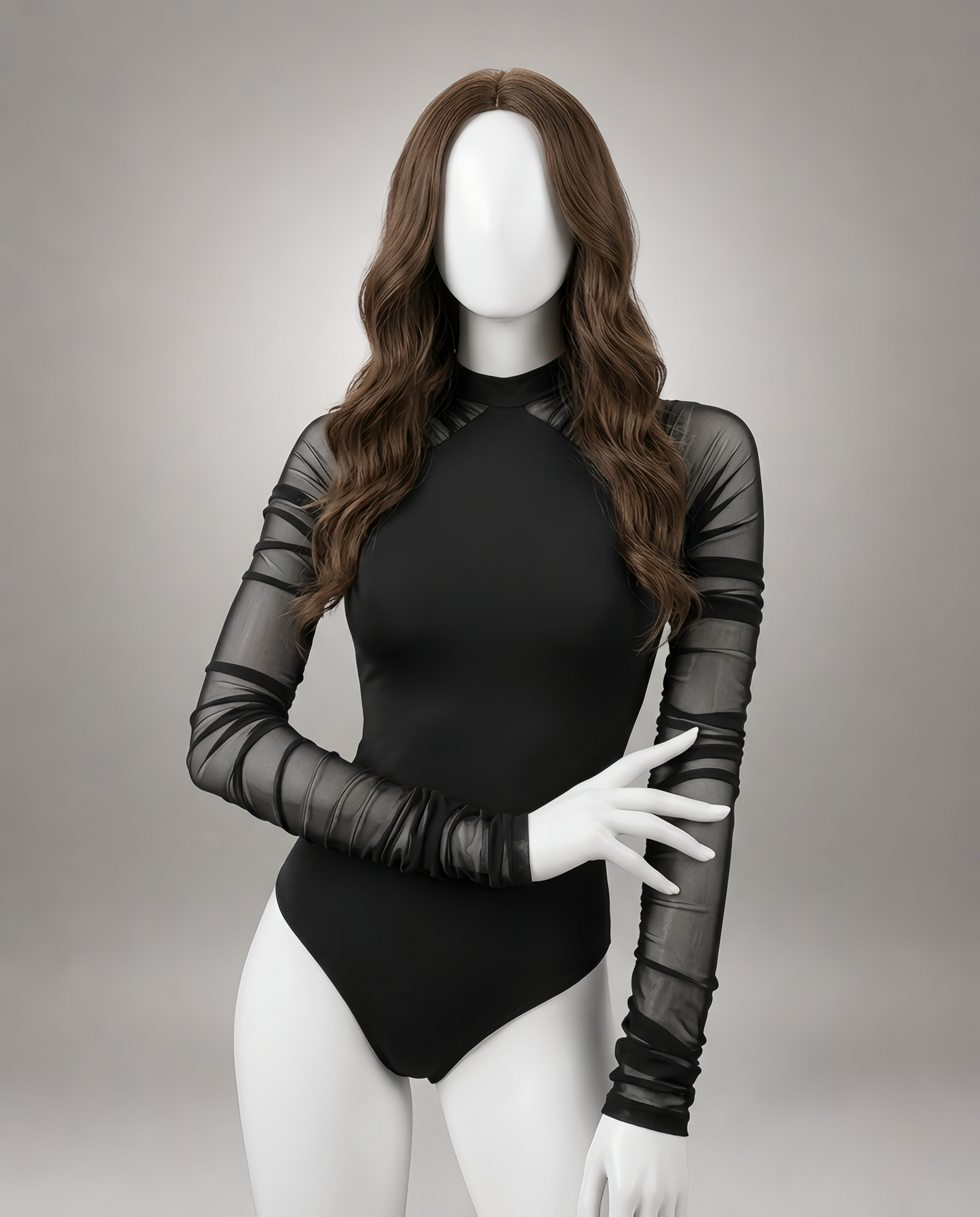 Long Sleeve Mesh Bodysuit