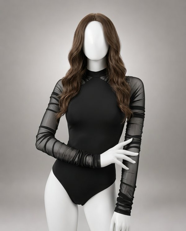 Long Sleeve Mesh Bodysuit