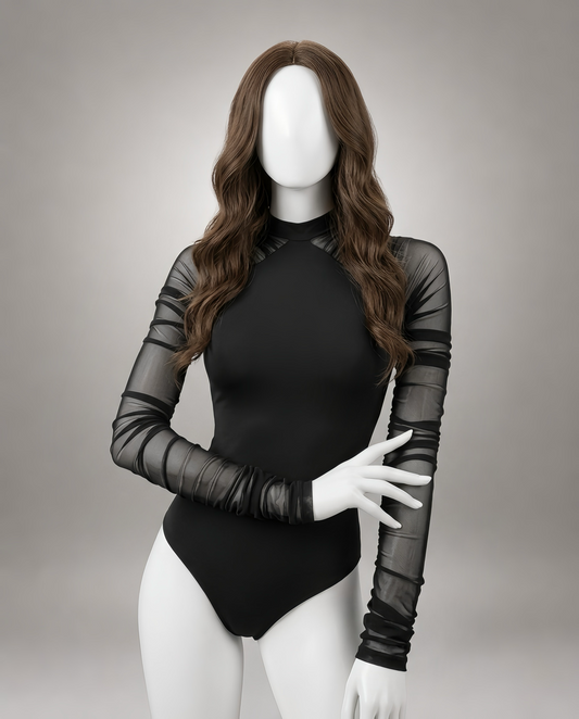 Long Sleeve Mesh Bodysuit