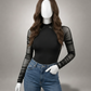 Long Sleeve Mesh Bodysuit