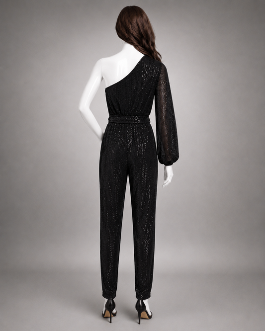 Women One Shoulder Jumpsuit