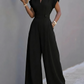 Wide Leg V-neck Jumpsuit
