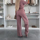 Belted Wide Leg Jumpsuit