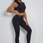 Workout Two-Piece Ribbed Outfit