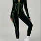 Long Sleeve Mock Jumpsuit