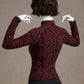 Zebra Pattern Zip Top