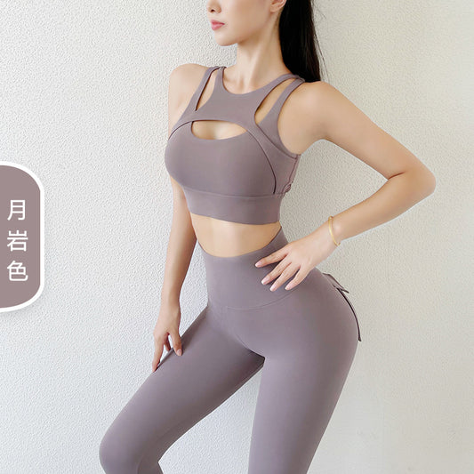 Nude High Waist Hip Lift Yoga Set