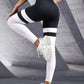 yoga leggings high waist mesh gym